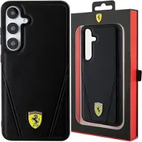 Ferrari Fehms24mp3bak S24+ S926 Hot Stamp V Lines Phone Case Clair