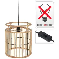 H&S Lampe à suspendre nature