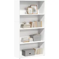 vidaXL Bibliothèque blanc 80x30x152 cm bois d'ingénierie