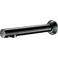 Delabie Robinet de lavabo BINOPTIC UP bec noir mat L. 200 alimentation réseau