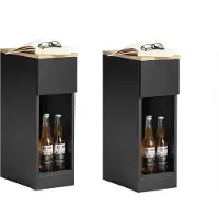 SoBuy Lot de 2 Tables de Chevet avec Tiroir