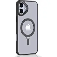Cover-Discount iPhone 16 - Housse de protection en acrylique avec aimant (Apple iPhone 16), Coque pour téléphone portable, Noir