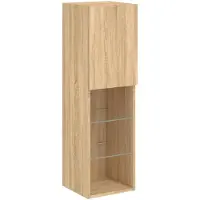 vidaXL Armoire TV avec lampes LED Chêne Sonoma 30,5x30x102 cm