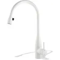NABER KWC Eve 4, robinetterie d'évier, blanc mat, haute pression