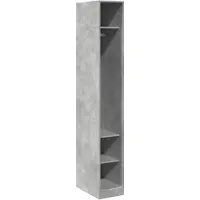 vidaXL Armoire gris béton 30x50x200 cm Bois composite