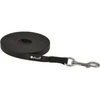 Petlando Laisse à pister Trekking 15mm pour chiens Noir 5 m (Chien, Promenade)
