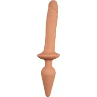 Strap-On-Me Switch Realistic L - godemichet 2-en-1 en silicone (couleur chair)