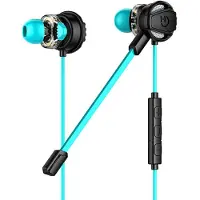 Hiditec Casque d'écoute avec microphone de jeu GHE010002 (3.5 mm) Noir Bleu