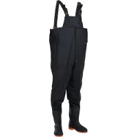 vidaXL Cuissardes avec bottes noir taille 41