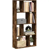 vidaXL Bibliothèque chêne fumé 60x20x120 cm bois d'ingénierie