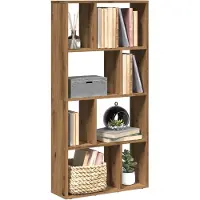 vidaXL Bibliothèque chêne artisanal 60x20x120 cm bois d'ingénierie