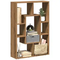 vidaXL Bibliothèque chêne artisanal 63x20x90 cm bois d'ingénierie