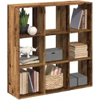 vidaXL Étagère séparatrice de pièce vieux bois 102x29x103,5 cm