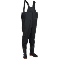 vidaXL Cuissardes avec bottes noir taille 38