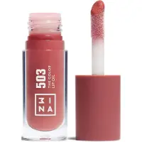 3INA The Color Lip Oil huile hydratante lèvres teinte 503 - Medium nude pink, sheer 4 ml