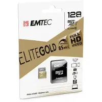 Emtec ECMSDM256GXC10GP mSD 256GB UHS-I U1 EliteGold + Adapter