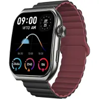 Forever , smartwatch de sport avec écran AMOLED 3D et appel Bluetooth Tiron, noir