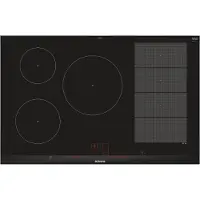 Siemens iQ700, Table de cuisson à induction, 80 cm, Noir, Avec cadre en pose libre, EX875LVC1E