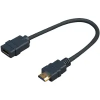 VivoLink PROHDMIADAPHDMIF câble HDMI 0,2 m HDMI Type A (Standard) Noir