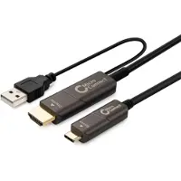 Microconnect USB3.1CHDMI10OP Adaptateur de câble vidéo 10 m USB Type-C HDMI Noir (USB3.1CHDMI10OP)