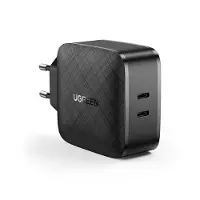 UGREEN Chargeur 2X Usb Type C 66W Power Delivery 3.0 Quick Charge 4.0+ Noir (Cd216)