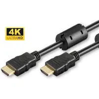 Microconnect HDMI (Typ A) — HDMI (Typ A) (10 m), Câble vidéo, Noir