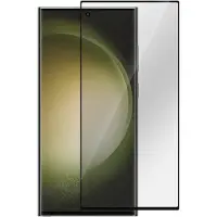 ESTUFF Samsung Galaxy S23 Ultra (1 pcs, Samsung Galaxy S23 Ultra), Téléphone portable : film de protection, Transparent, Noir
