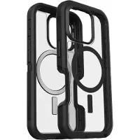 Otterbox Defender XT iPhone 16 Pro Back Cover avec Aimant MagSafe Transparent Bord Noir