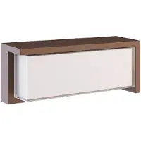 Beneito Faure Applique Murale Rectangulaire Led Blis 24W, Sélecteur Cct 2700K/3200K/4000K, Finition Corten. Luminaire Extérieur Design Par