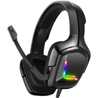 Onikuma K20 RGB Wired Gaming Headset Noir Casque PC