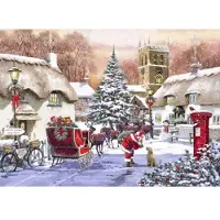 Bluebird Puzzle Village and Santa