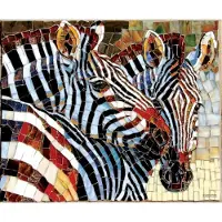 Sunsout Puzzle Vitrail Zebras - 1000 Teile Puzzle