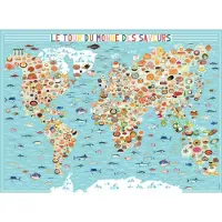 Nathan Puzzle Le Tour du Monde des Saveurs - Julie Mercier - 500 à 999 pièces