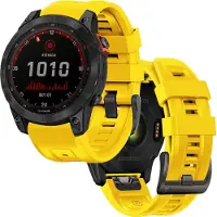 Super Merchant Bracelet pour montre intelligente Fenix 5/6/6Pro/7, couleur jaune (22 mm, Matières plastiques), Sangles de montre, Jaune