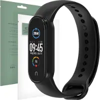 Super Merchant Pasek silikonowy Mi Smart Band 5 czarny (TPU), Sangles de montre, Noir