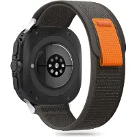 Tech-Protect Sangle en nylon (47 mm, Nylon), Sangles de montre, Orange, Noir