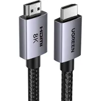 UGREEN HDMI – HDMI (1 m), Câble vidéo, Noir, Argent