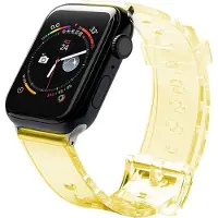 Hurtel Bracelet de remplacement Strap Light pour Watch 6 / 5 / 4 / 3 / 2 (40mm / 38mm) jaune (TPU), Sangles de montre, Jaune
