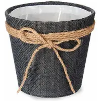 Ibergarden Cache-pot - - Lien - Plastique - Gris - 16 x 14,5 x 16 cm