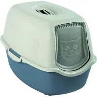 Rotho Bailey Hooded litter box Blue White