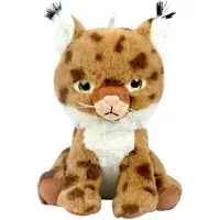Sandy Peluche lynx aux yeux pailletés - env. 23 cm