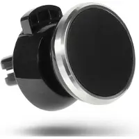 Xqisit Uchwyt magnetyczny do krat. went. czarny/black 38471, Support pour smartphone, Noir