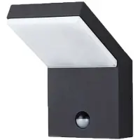 Beneito Faure Applique Murale Led Ip54 18W Avec Capteur Noir 2200K/2700K/3000K Avec Détecteur De Mouvement Et Capteur Crépusculaire