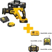 DeWalt DCS367P2-QW Kit De Scie Sabre Sans Fil Li-ion XR 18 V (2 Batteries 5,0 Ah) Dans Un Coffret TSTAK - Sans Balais