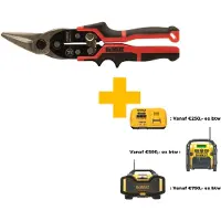 DeWalt Ciseaux À Tôle Ergo Coupe À Gauche Dwht14673-0