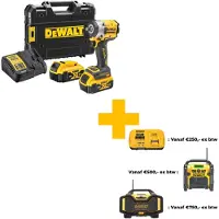 DeWalt Boulonneuse à chocs 1/2' XR - 18V 5.0 Ah - Jonc de sécurité - DCF921P2T-QW