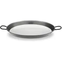 Vaello La Valenciana Poele A Paella En Acier Poli 34cm De Diamètre Pour 6 Personnes