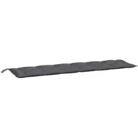 vidaXL Coussin pour banc de jardin anthracite 200x50x7 cm tissu Oxford