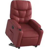 vidaXL Fauteuil relax releveur bordeaux similicuir
