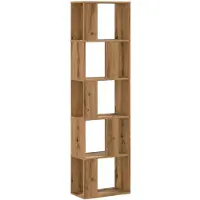 vidaXL Bibliothèque 5 niveaux chêne artisanal bois ingénierie